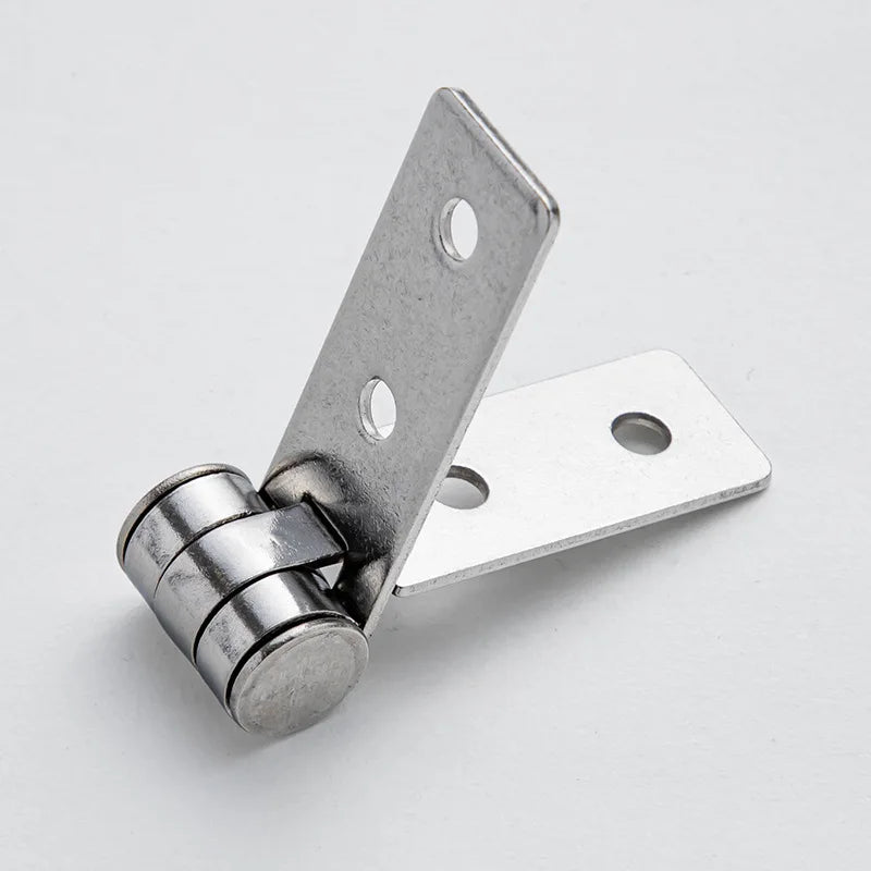 2PCS Heavy-Duty Stainless Steel Frameless Flat Folding Hinges