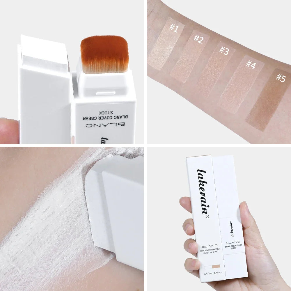 Color-Adapting Foundation Stick with Built-In Brush | Full Coverage
