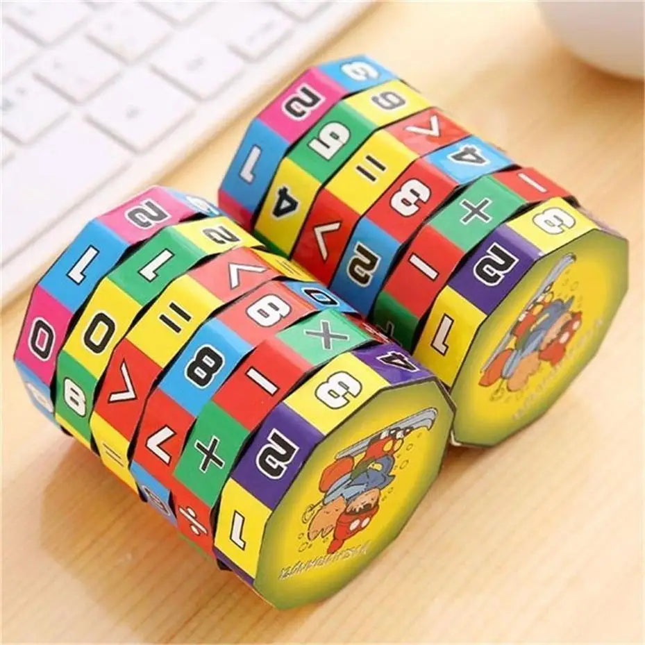 Kids Math Cylinder Puzzle Toy – Arithmetic Learning Game