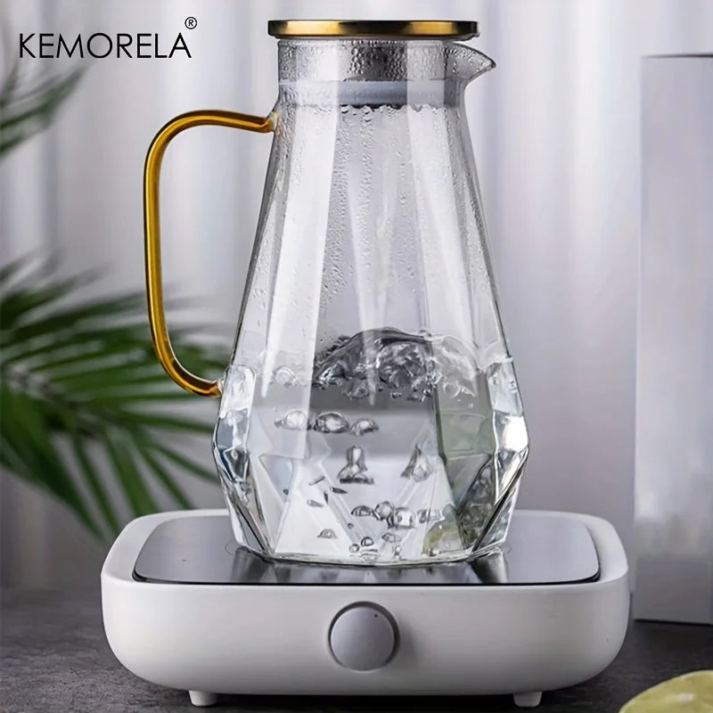 Diamond Texture Glass Teapot & Water Carafe | KEMORELA