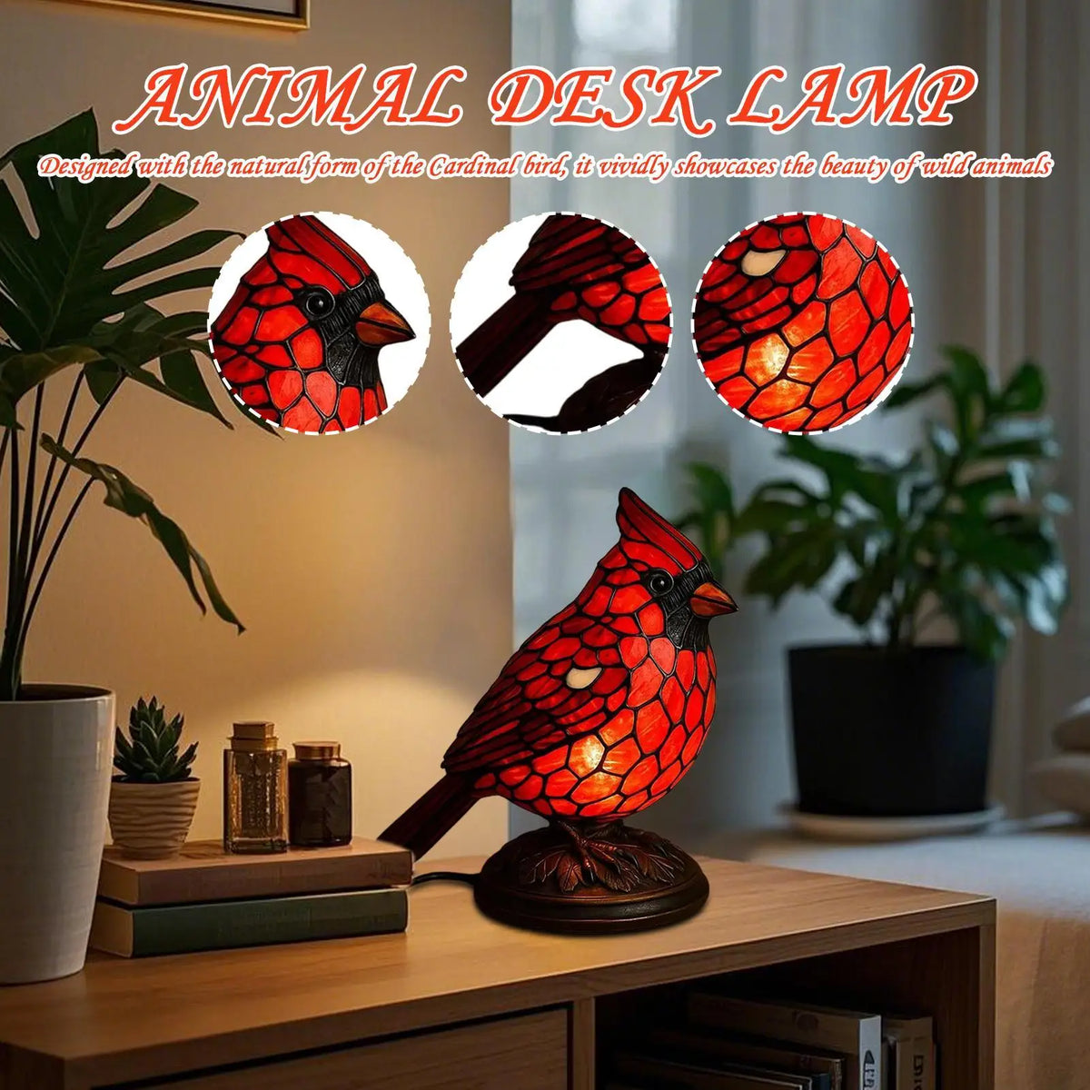 Bird Desk Lamp Resin Lamps Home Decor Art Decoration Tabletop Light