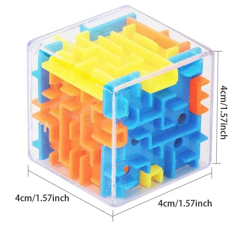 Mini 3D Maze Magic Cube | Six-Sided Labyrinth Puzzle Toy