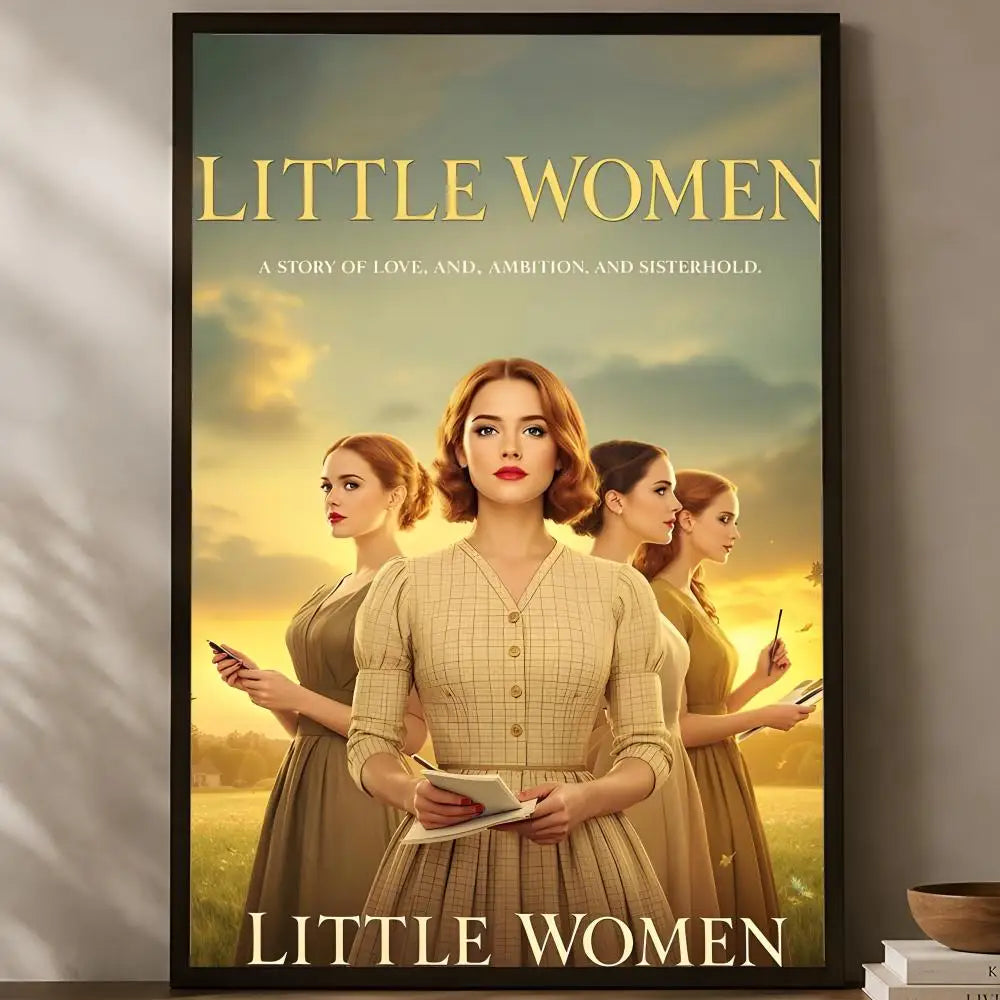Little Women Movie Poster – Self-Stick HD Waterproof Wall Art