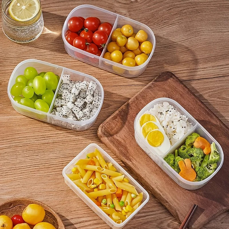 Dual Compartment Food Storage Container & Spice Organizer