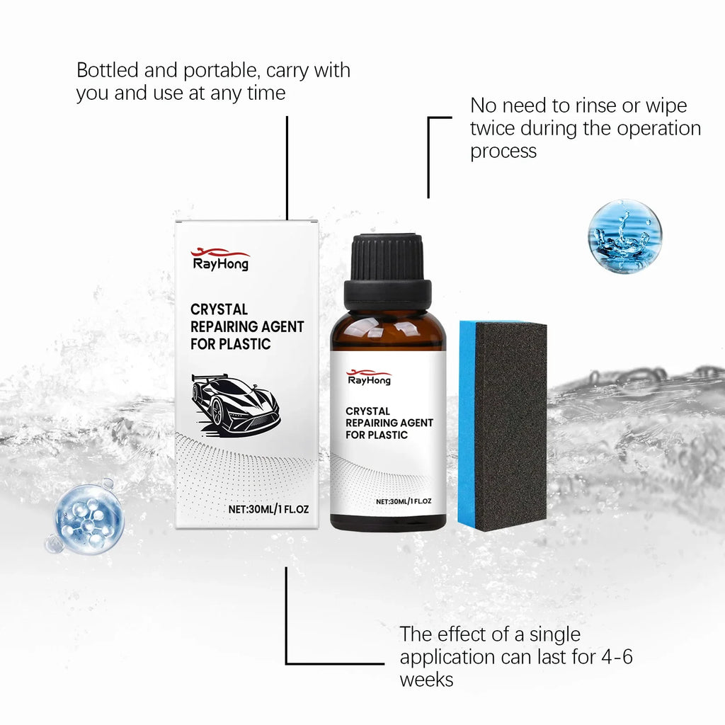 RayHong Automotive Plastic Coating Agent Set – Gloss & UV Care