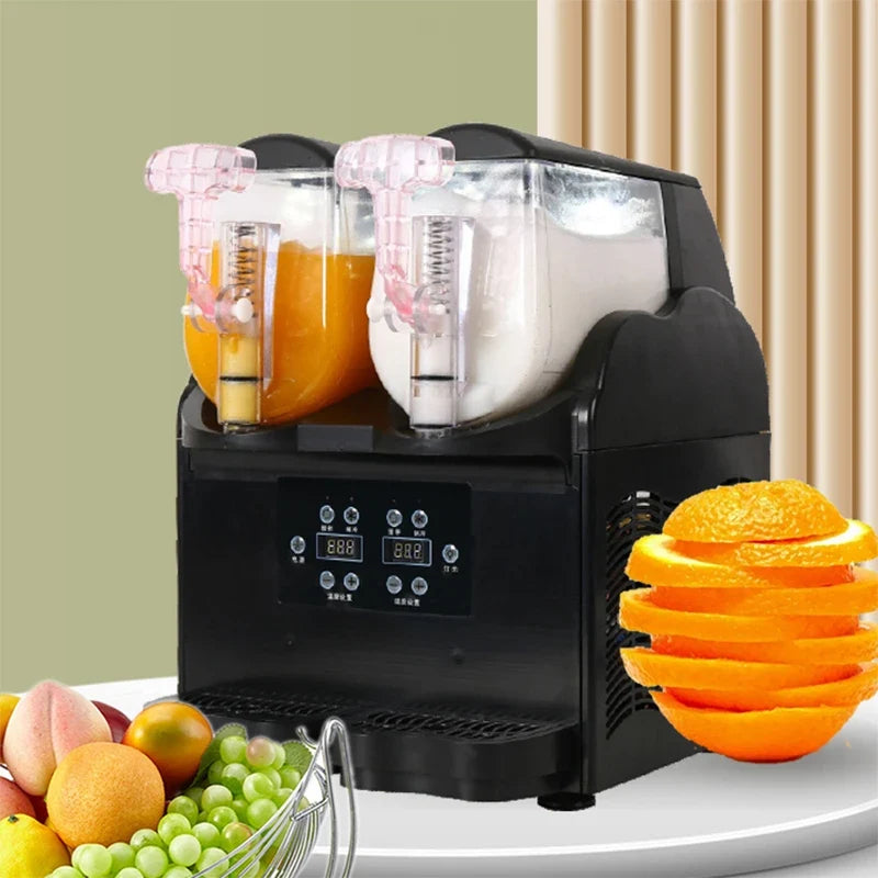 Commercial Slushy Machine 3L×2 Dual Cylinder Slush Maker