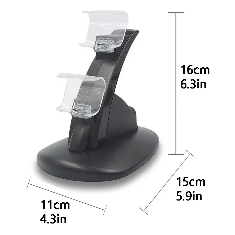 PS4 Dual Controller Charging Stand with LED – PS4 Slim & Pro