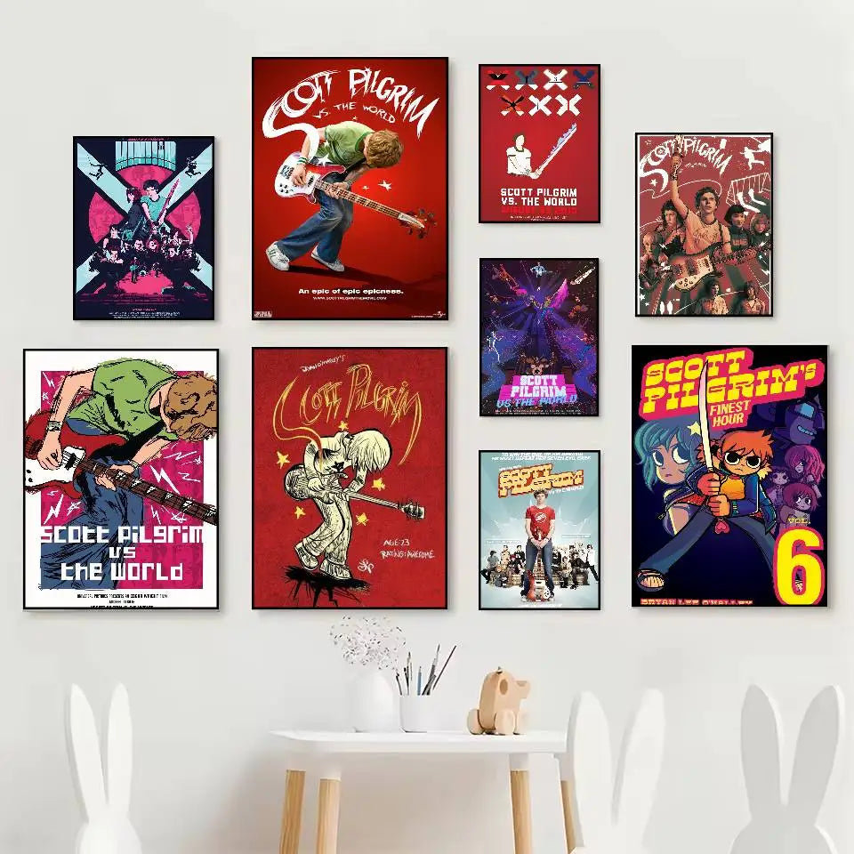 Scott Pilgrim vs. the World HD Poster – Self-Adhesive PVC