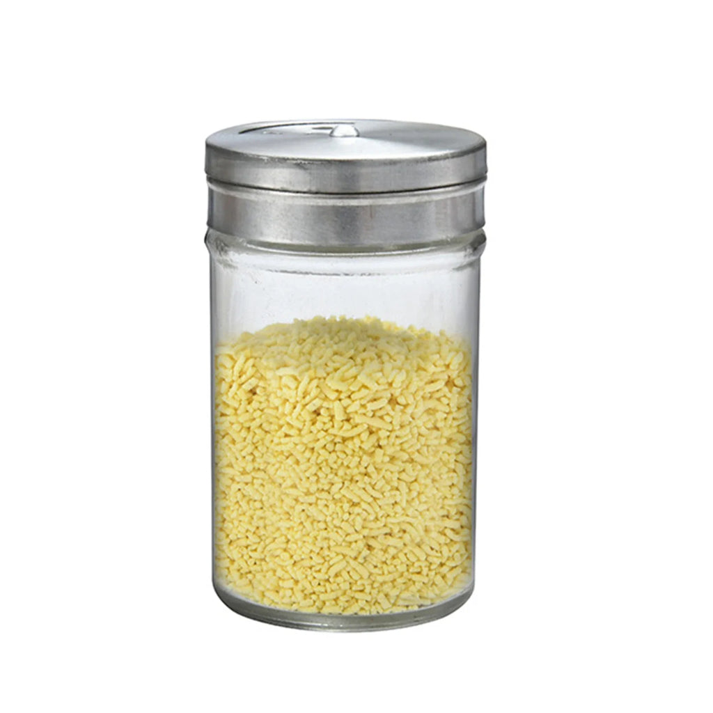 Glass Spice Jar with Airtight Aluminum Cap | Empty Spice Bottle