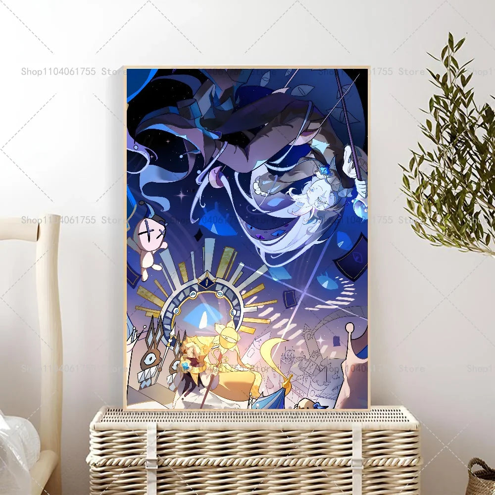 Cookie Run Kingdom Game Poster – Waterproof Wall Art Sticker