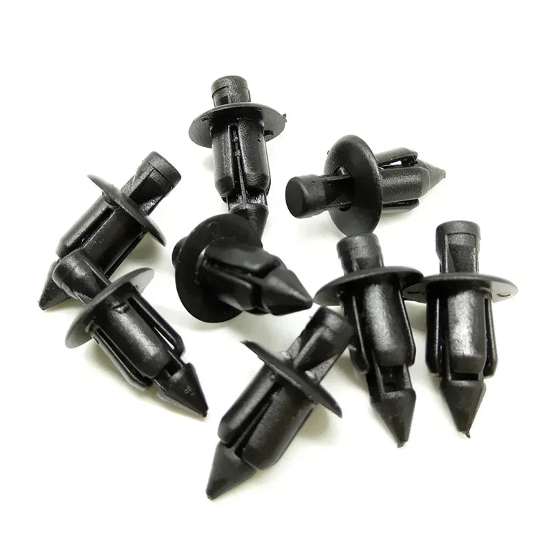100Pcs Plastic Fairing Panel Fastener Clips – Honda Suzuki Kawasaki
