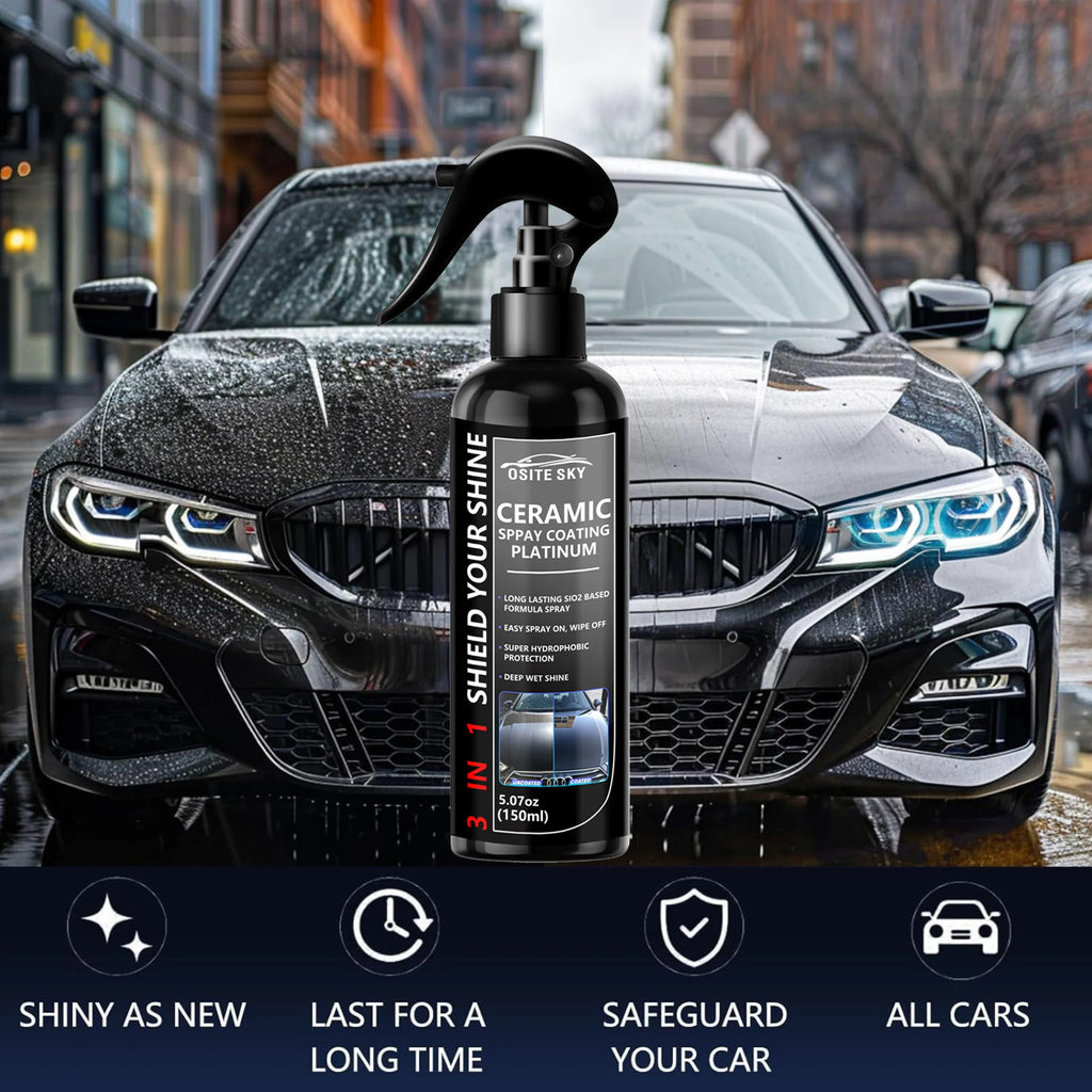 3-in-1 Ceramic Nano Coating Liquid – Car Paint Polish & Protection