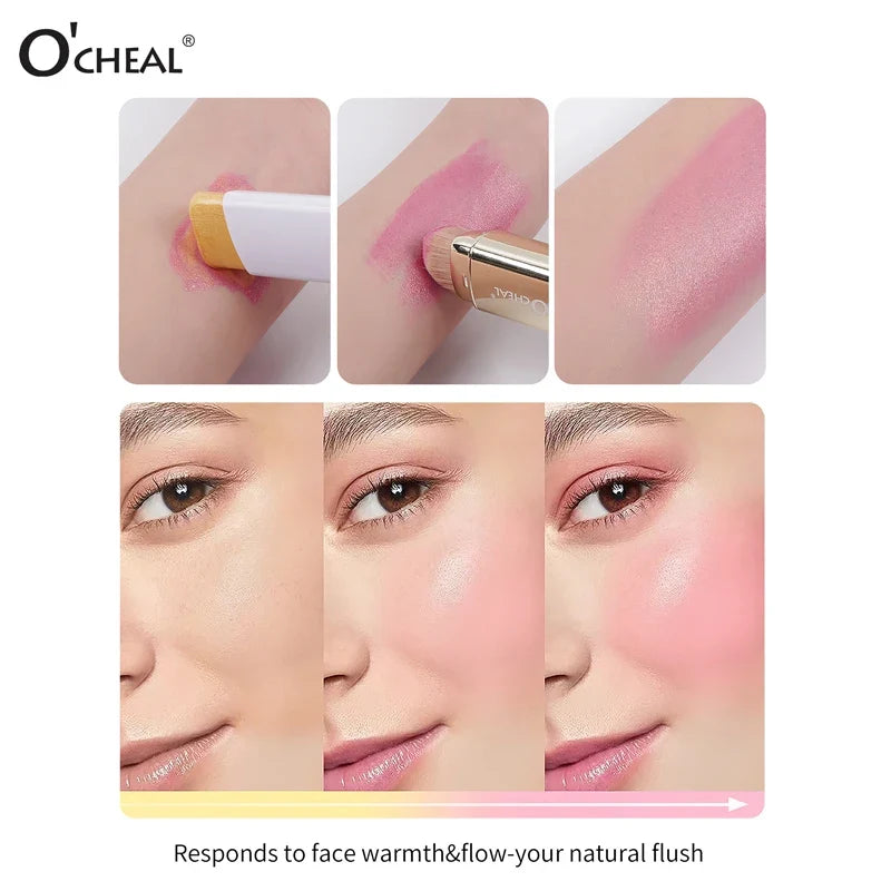 Waterproof Powder Blush Stick – Long-Lasting Natural Finish