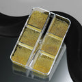 Steel Bead Nail Art Kit – 6-Grid Gold & Silver Manicure Charms