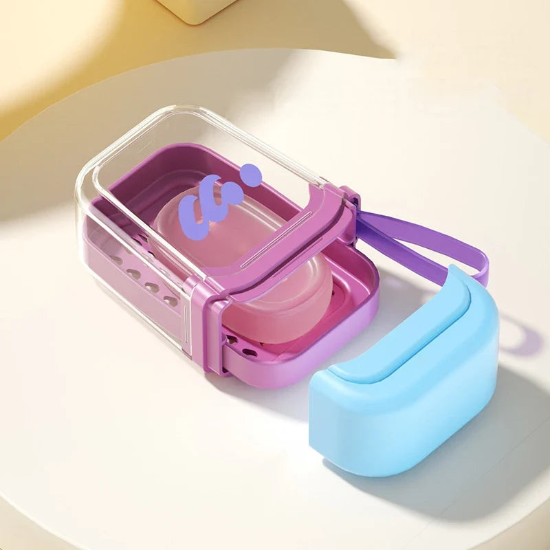 Portable Travel Soap Box – Sealed Double-Layer Draining Case