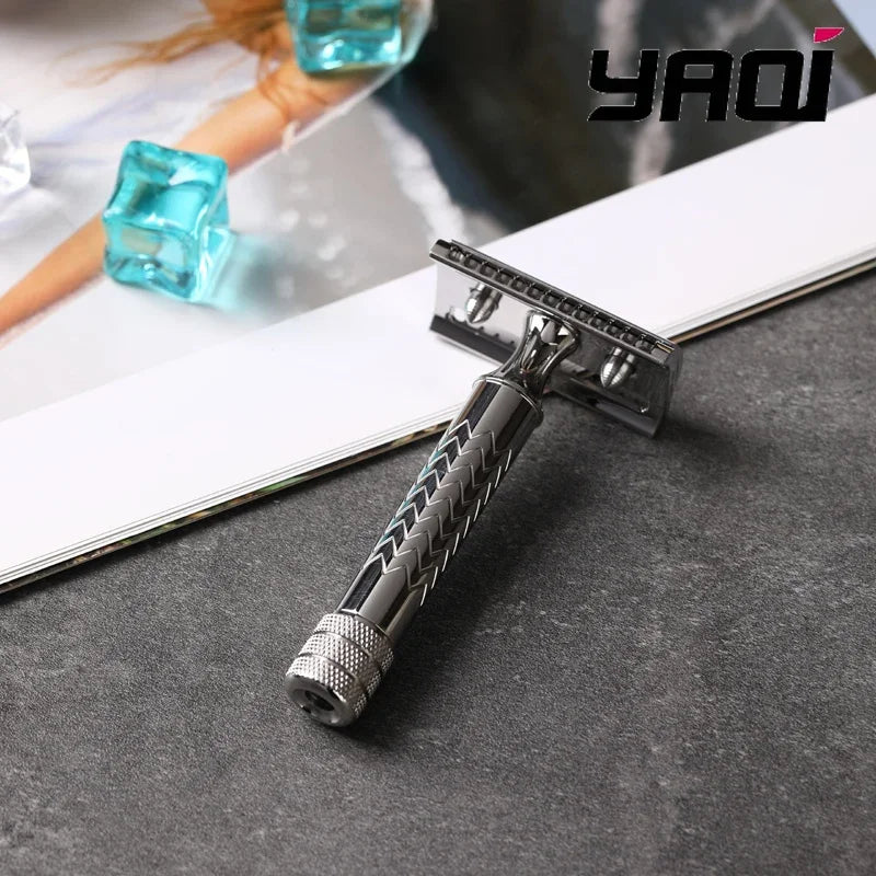 2026 Beard Shaver Mens Yaqi CASTOR Stainless Steel Safety Razor