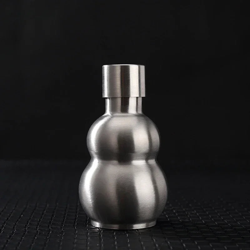 Portable Hip Flask Wine Jug Gourd Bottle Water Stainless Steel