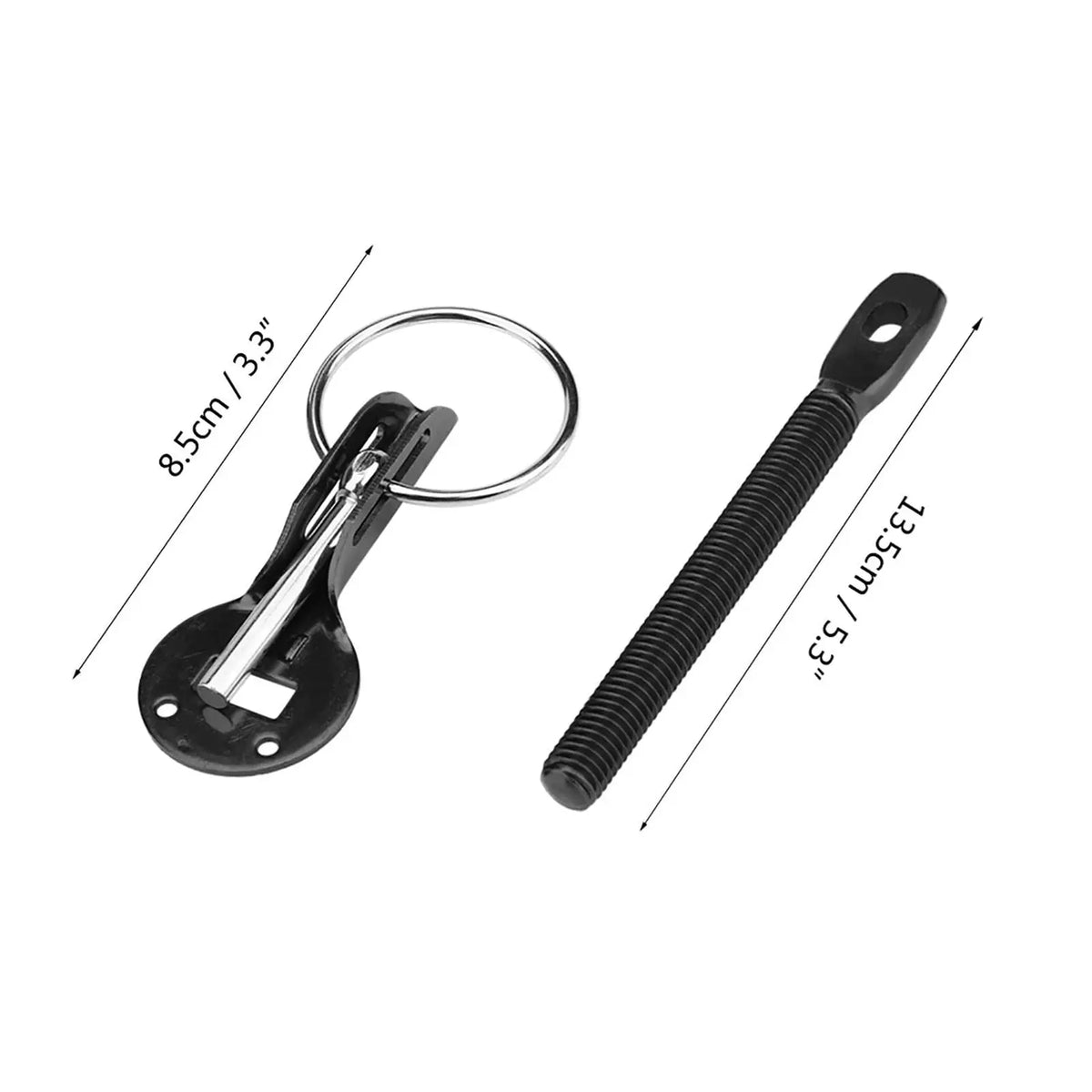 Aluminum Racing Hood Pin Lock Kit – Universal Bonnet Latch