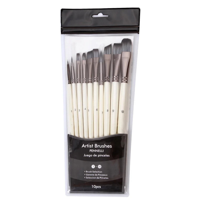 Bview Art Nylon Hair Brush Watercolor Gouache Acrylic Oil Painting