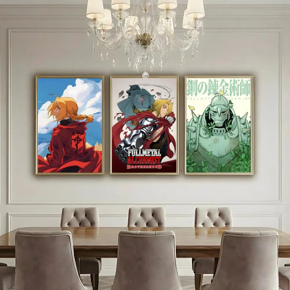 Fullmetal Alchemist Anime Poster – A4 HD Wall Art Print