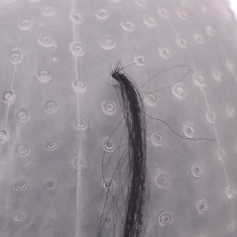 Silicone Hair Highlighting Cap with Hook Needle – Reusable Dye Set