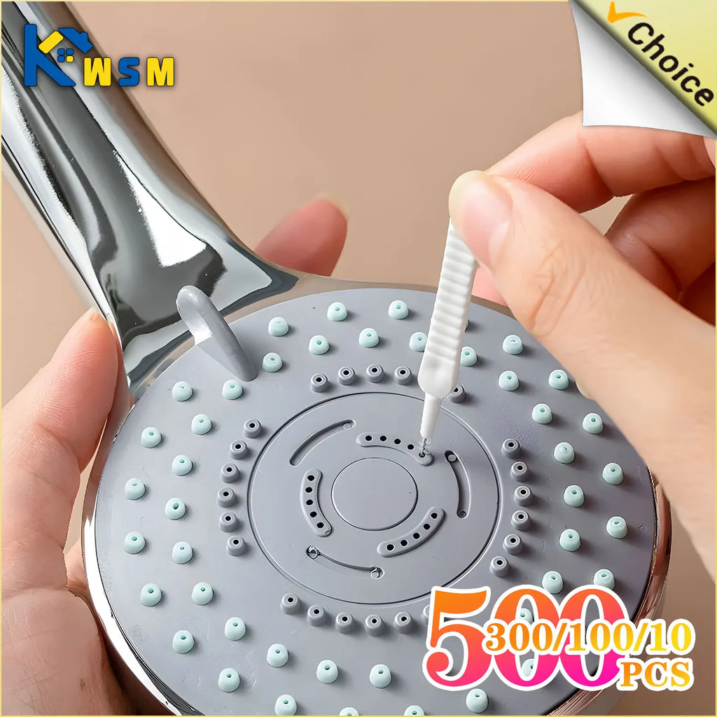 Micro Nylon Shower Nozzle Cleaning Brush Set – 10–500 Pcs