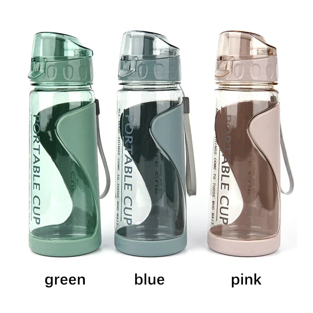 Portable Sports Water Bottle Plastic Outdoor Gym Travel Drinks Mugs