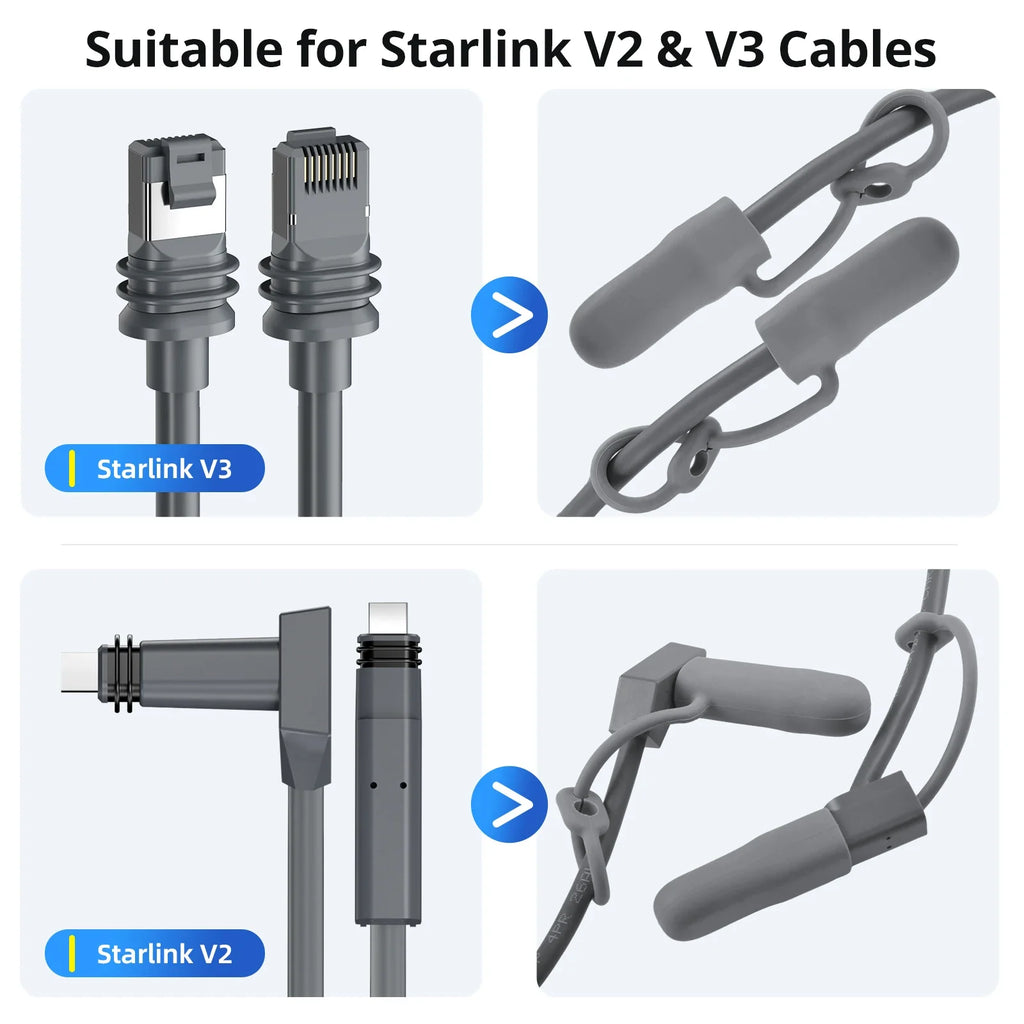 Silicone Protective Caps for Starlink Gen 3 & Gen 2 Cable Plugs