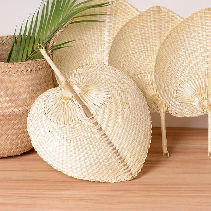 Handmade Bamboo Woven Hand Fan – Natural Summer Cooling Fan