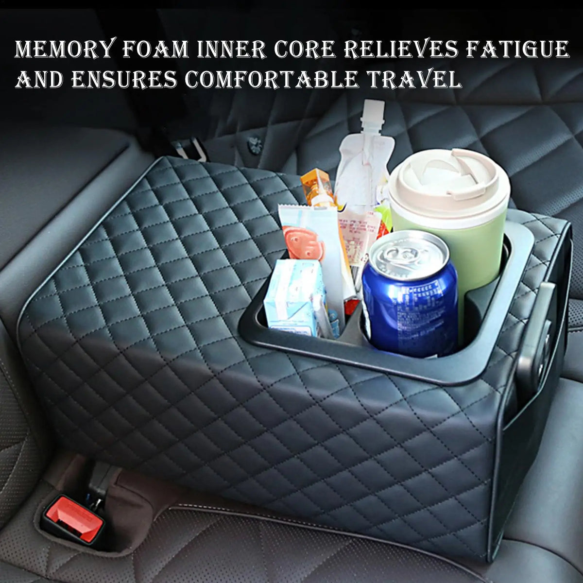 Universal Rear Car Console Cup Holder & Armrest Organizer