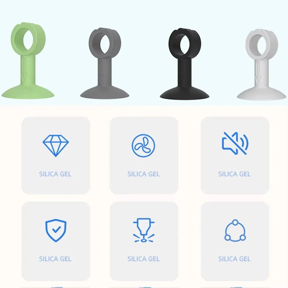 Silicone Suction Cup Door Stoppers & Wall Protectors