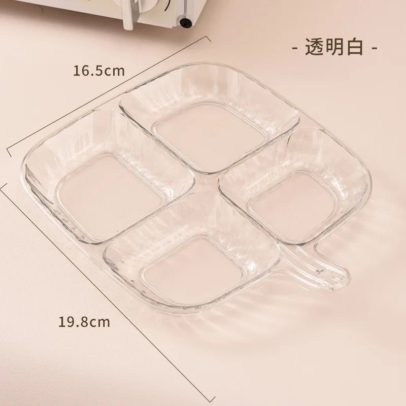 4 Grids Food Fruit Storage Box Portable Compartment Refrigerator