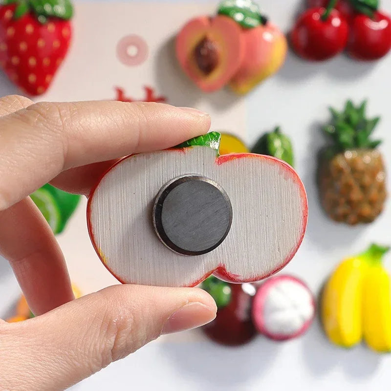 Creative Fridge Magnet Decor 3D Cute Cartoon Fruit Message Board