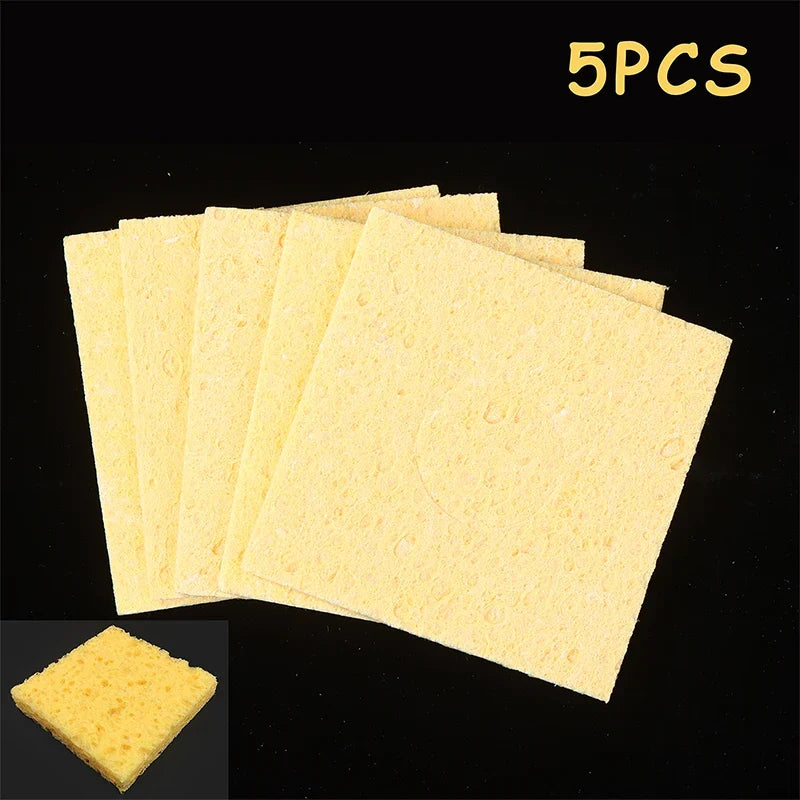60 Soldering Clean Sponge Solder Tip Cleaning Sponges Cleaner Pads