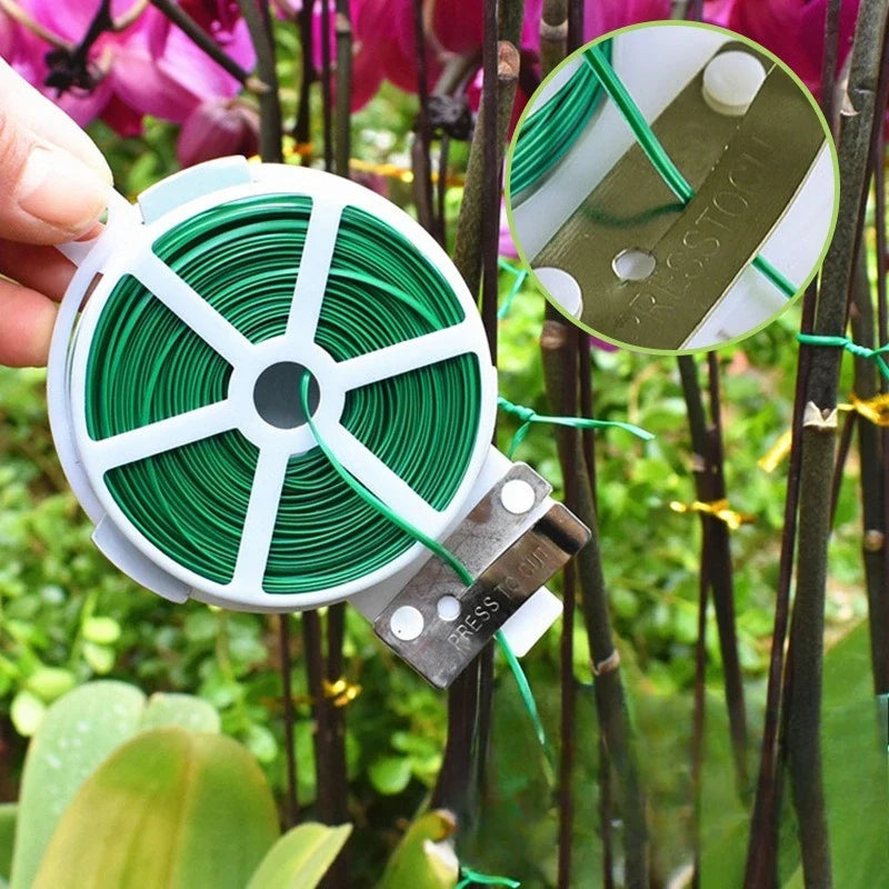 Reusable Garden Twist Ties | Self-Cut Plant Wire for Vines