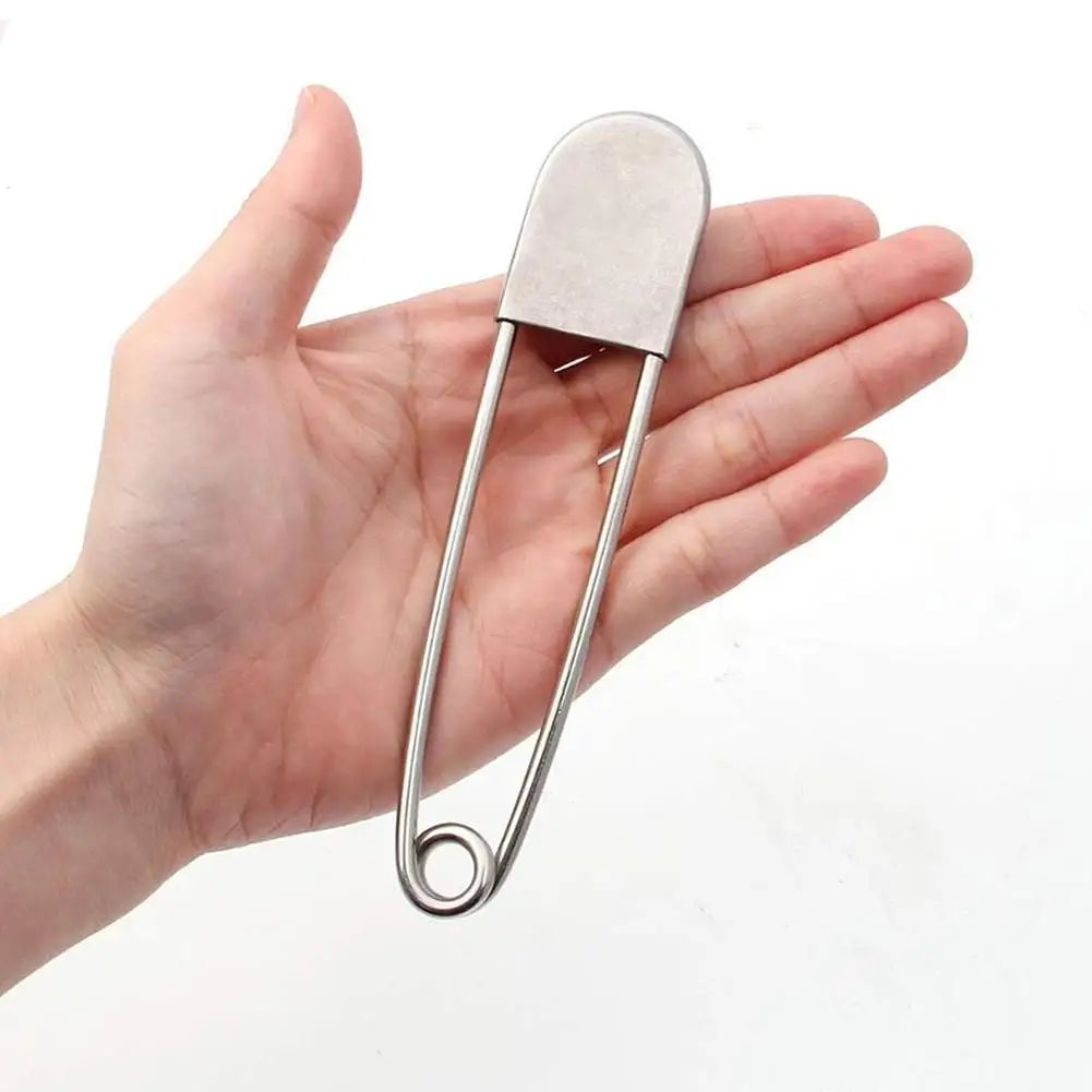 Large Stainless Steel Safety Pins 12.8cm – DIY Sewing & Laundry