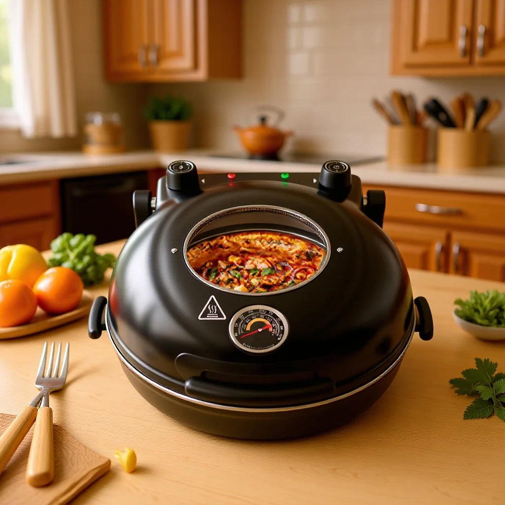 Electric Pizza Oven & Baking Pan | Home Grilling Machine