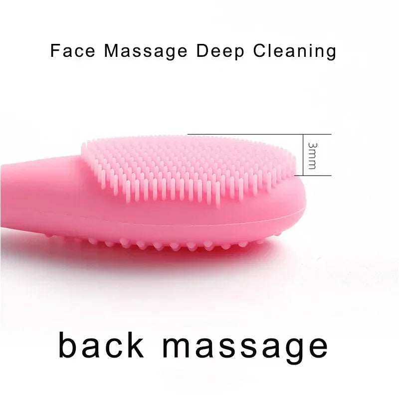 Double-Ended Silicone Face & Clay Mask Applicator Brush