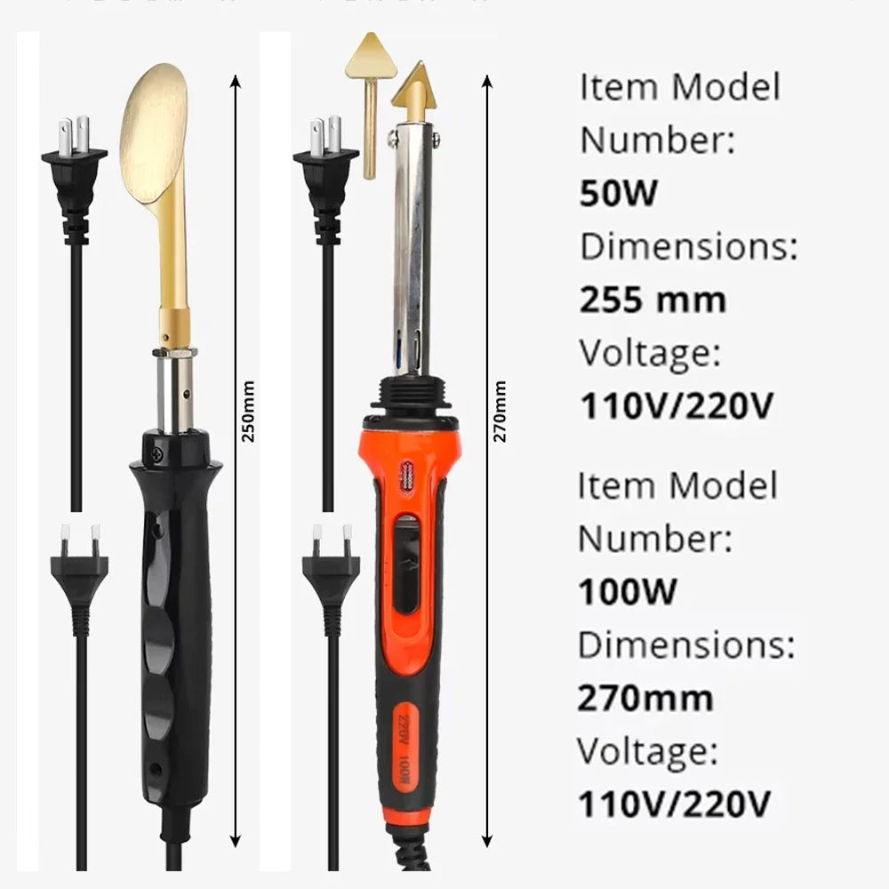 50W 100W Plastic Welding Repair Car Bumper Soldering Iron Temperature