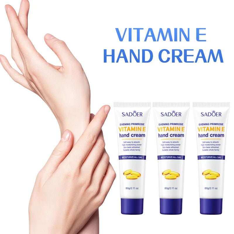 SADOER Vitamin E Hand Cream – Hyaluronic Acid & Niacinamide