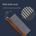 Fine Tooth Cat Comb – Wood & Stainless Steel Pet Grooming Tool