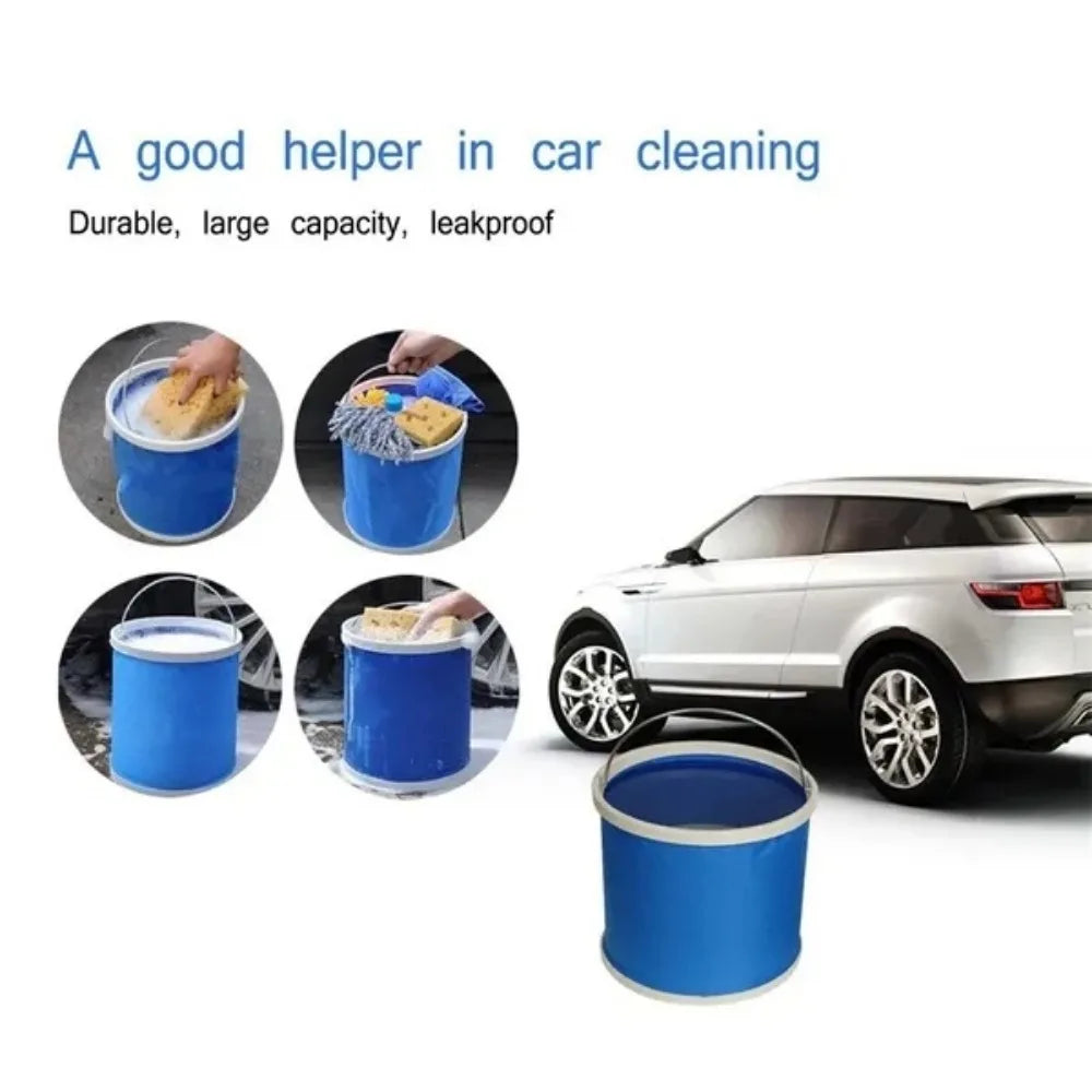 9L Collapsible Oxford Bucket – Car Wash, Camping & Fishing