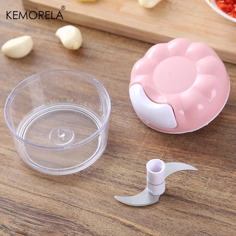 KEMORELA Manual Garlic Chopper – Mini Food Grinder & Cutter