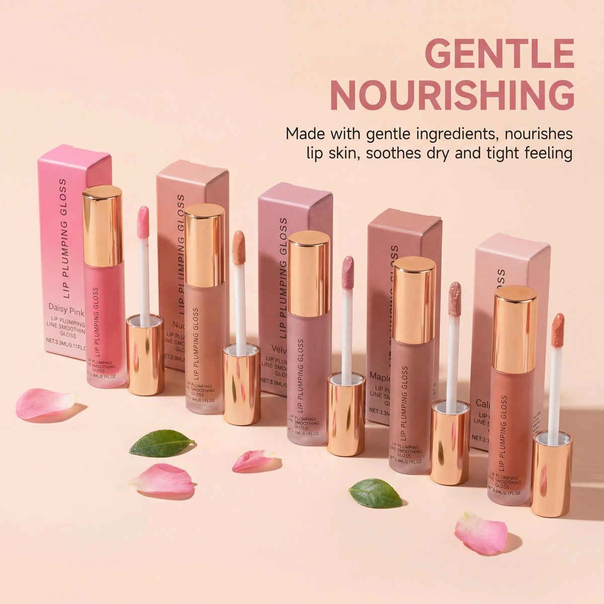 Water Light Lip Gloss – Hydrating Plumping Gloss Multi-Color