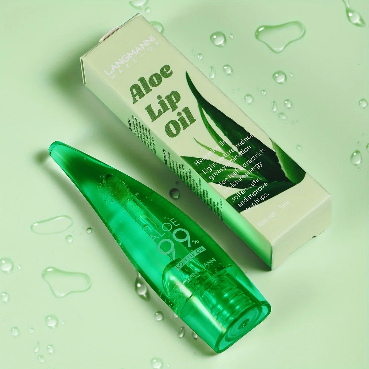 Aloe Vera Moisturizing Lip Oil – Hydrating Tinted Lip Gloss