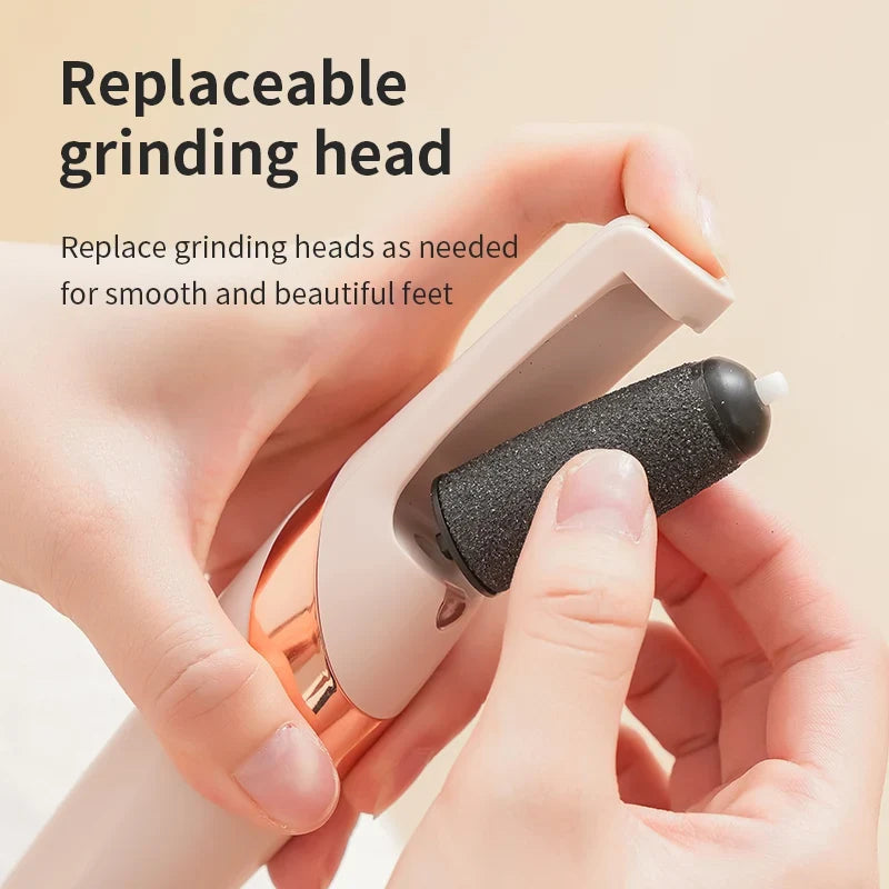 HOMEFISH Electric Foot Callus Remover | Rechargeable Pedicure Tool