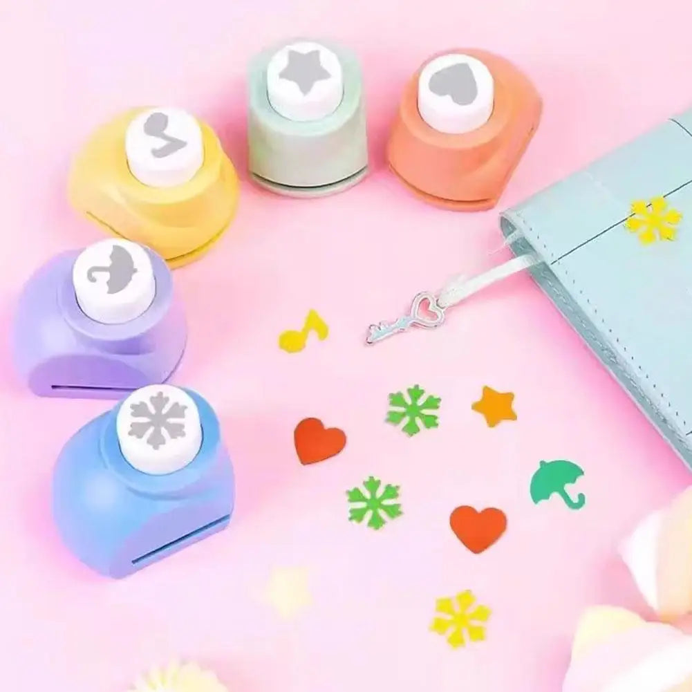 Flower Embossing Punch & Paper Edge Scissors Kit – Kids DIY Craft