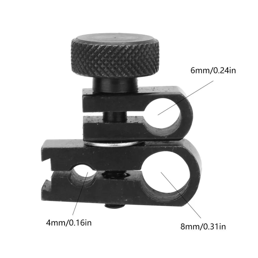 Diameter Hole Dial Indicator Clamp Chuck Black Carbon Steel Swivel