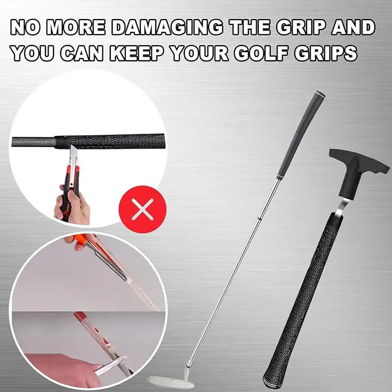Golf Grip Removal Tool – V-Groove Club Grip Remover