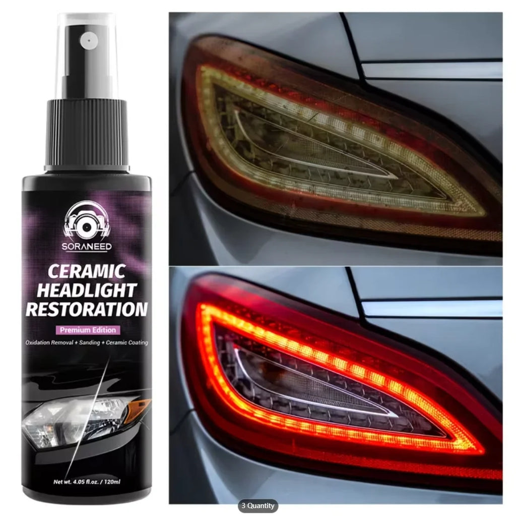 Car Headlight Restoration Spray | Oxidation & Yellowing Removal